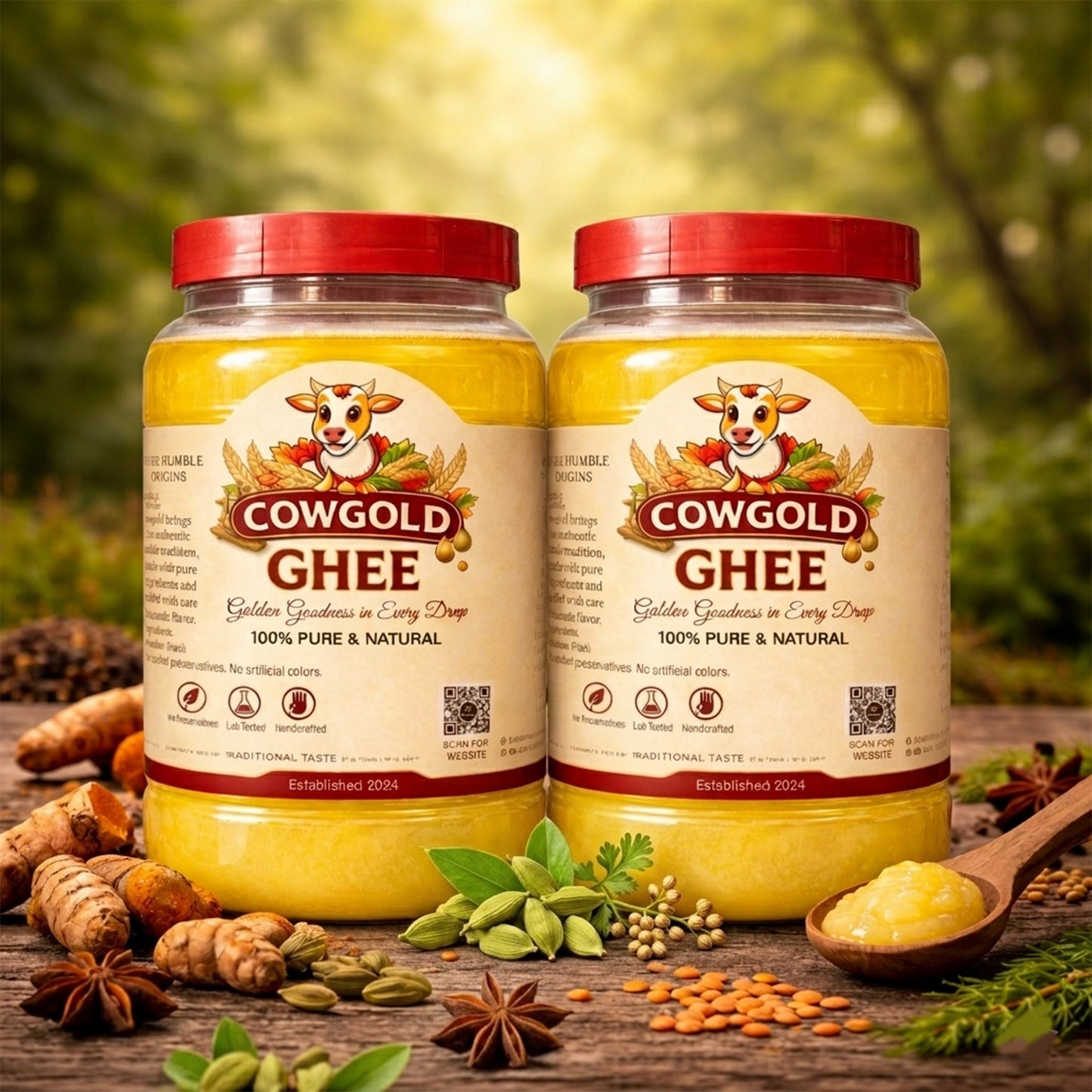 Cowgold Pure Ghee Combo Pack – 100% Natural Ghee