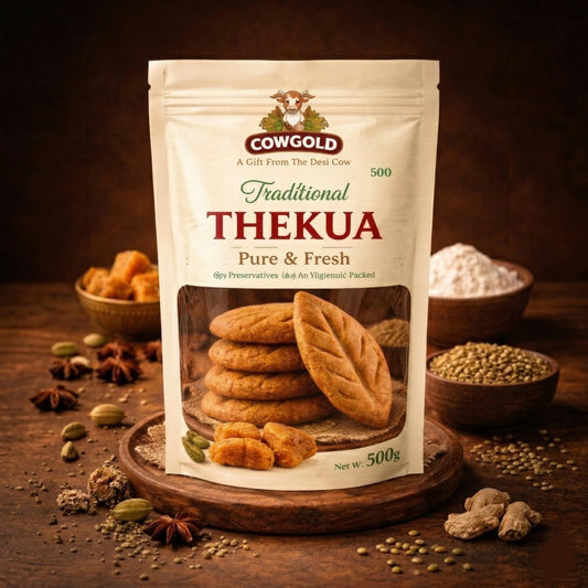 Cowgold Traditional Thekua 500g – Pure & Fresh Indian Sweet Snack